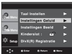 SAMSUNG DVD-P380 - De geluidopties instellen - 1