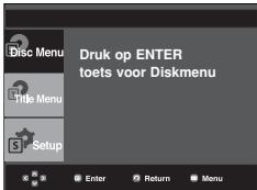 SAMSUNG DVD-P380 - Het Disc Menu (Diskmenu) gekruiken - 1