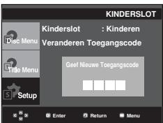 SAMSUNG DVD-P380 - De toegangscode wijzigen - 5
