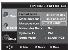 SAMSUNG DVD-P380 - Configuration des options d'affichage - 2