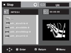 SAMSUNG DVD-P380 - Functie MPEG4 afspelen - 1