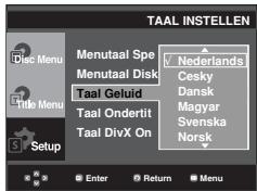 SAMSUNG DVD-P380 - Taalkeuze geluidsspoor - 1