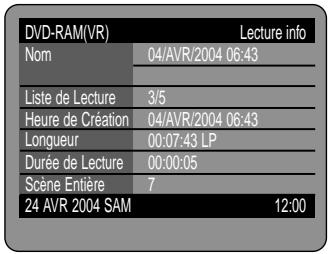 SAMSUNG DVD-R100E - Appuyez sur les touches ▲▼ pour selectionner “Lecture”, puis appuyez sur la touche OK. - 4