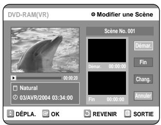 SAMSUNG DVD-R100E - Modifier une scene (Remplacer une scene) - 3