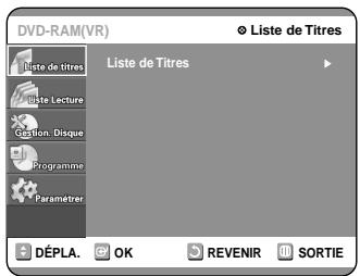 SAMSUNG DVD-R100E - Appuyez sur la touche MENU lorsque le disque est à l'arrêt. - 1