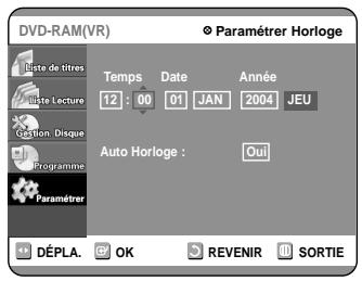 SAMSUNG DVD-R100E - Réglage de l'heure - 4