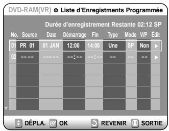 SAMSUNG DVD-R100E - Appuyez sur la touches ▼ pour selectionner “Minuterie Standard” et appuyez ensuite sur la touche OK ou ▷. - 1