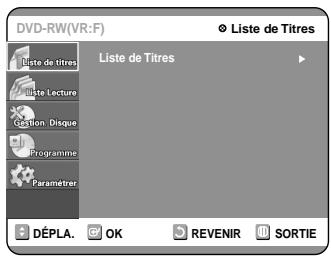 SAMSUNG DVD-R100E - Appuyez sur la touche MENU lorsque le disque est à l'arrêt. - 1