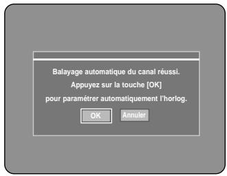 SAMSUNG DVD-R100E - La fonction ACS (Réglage automatique de l'heure) démarrera automatiquement lorsque la Recherche automatique des chaînes sera terminée. Si vous souhaitez annuler le réglage automatique, appuyez sur la touche OK. - 1