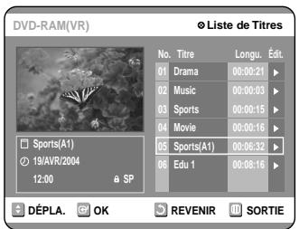 SAMSUNG DVD-R100E - Appuyez sur les touches ▲▼ pour selectionner “Protection”, puis appuyez sur la touche OK. - 3