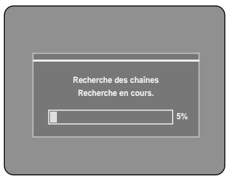 SAMSUNG DVD-R100E - Le balayage automatique de canaux démarre. - 1