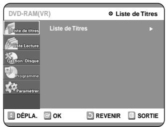 SAMSUNG DVD-R100E - Appuyez sur la touche MENU lorsque le disque est à l'arrêt. - 1