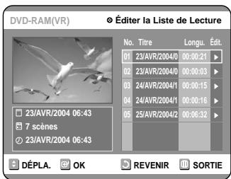 SAMSUNG DVD-R100E - Appuyez sur la touche PLAY LIST. - 1