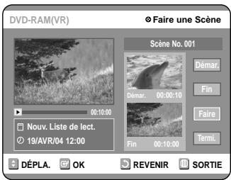 SAMSUNG DVD-R100E - Appuyez sur la touche OK au point de fin. - 1