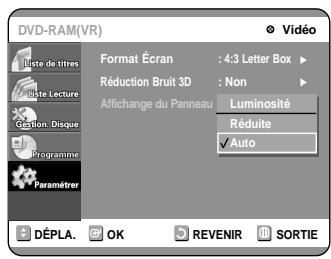 SAMSUNG DVD-R100E - Affichage du Panneau - 1