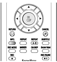 SAMSUNG DVD-R100E - A propos de la touche INFO - 1