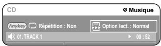 SAMSUNG DVD-R100E - Sélectionnez "Option lect." à l'aide des touches - 1