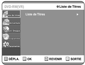 SAMSUNG DVD-R100E - Appuyez sur la touche MENU lorsque le disque est à l'arrêt. - 1