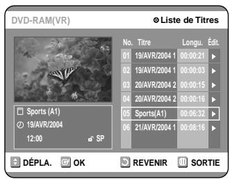 SAMSUNG DVD-R100E - Appuyez sur les touches directionnelles pour selectionner 'Enreg.", puis appuyez sur la touche OK. - 1
