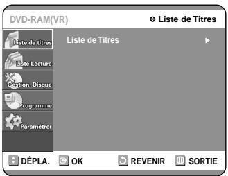 SAMSUNG DVD-R100E - Appuyez sur la touche MENU lorsque le disque est à l'arrêt. - 1
