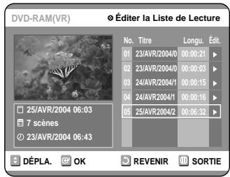 SAMSUNG DVD-R100E - Appuyez sur les touches ▲▼ pour sélectionner “Termi”, puis appuyez sur la touche OK. - 1