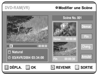 SAMSUNG DVD-R100E - Modifier une scene (Remplacer une scene) - 5