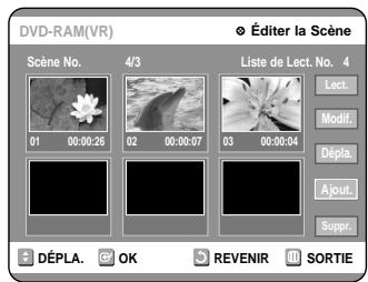 SAMSUNG DVD-R100E - Ajouter une scène - 1