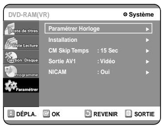 SAMSUNG DVD-R100E - Réglage de l'heure - 3
