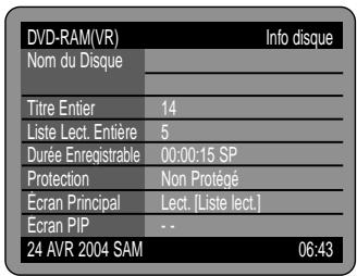 SAMSUNG DVD-R100E - Appuyez sur les touches ▲▼ pour selectionner “Lecture”, puis appuyez sur la touche OK. - 3