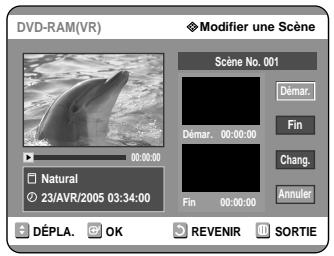 SAMSUNG DVD-R121 - Modifier une scene (Remplacer une scene) - 2