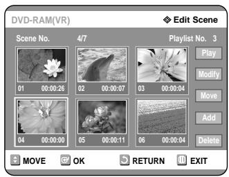 SAMSUNG DVD-R121 - Adding a Scene - 1