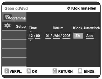 SAMSUNG DVD-R121 - Controller de datum en de hijd. - 1
