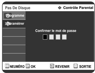 SAMSUNG DVD-R121 - Configuration du contrôle parental - 5
