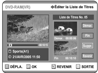 SAMSUNG DVD-R121 - Appuyez sur les touches Suppr.. - 1