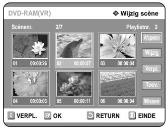 SAMSUNG DVD-R121 - Druk op de OK toets. De geseleerde scene worden afgespeeld. - 1