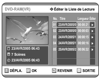 SAMSUNG DVD-R121 - ■ Renommer une entrée dans une Liste de Lecture - 2