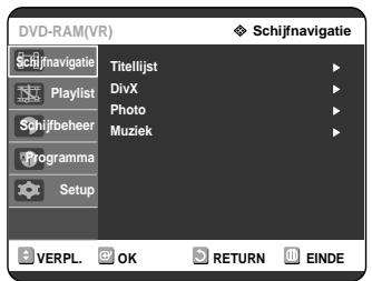 SAMSUNG DVD-R121 - Druk in de stopstand op de knop MENU. - 1