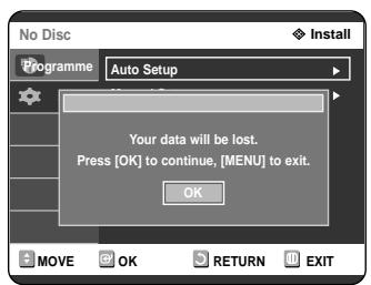 SAMSUNG DVD-R121 - Presetting Channels with the Auto Setup function - 4