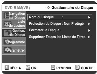 SAMSUNG DVD-R121 - Supprimer toutes les listes de titres - 5