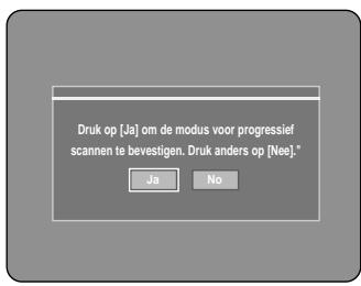 SAMSUNG DVD-R121 - Druk op de knop P.SCAN op de voorkant van de DVD-recorder verwijl de eenheid in de stopstand staat. - 1