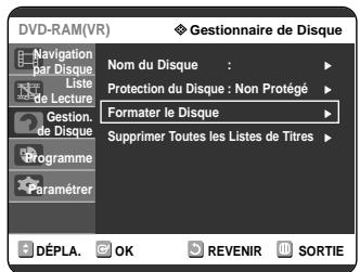 SAMSUNG DVD-R121 - Formater un disque - 4