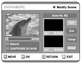 SAMSUNG DVD-R121 - Modifying a Scene (Replacing a Scene) - 2