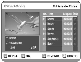 SAMSUNG DVD-R121 - Utilisation de la touche MENU - 1