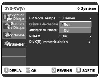 SAMSUNG DVD-R121 - Creation automatique de chapitre - 4