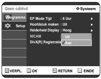 SAMSUNG DVD-R121 - De NICAM-opties instellen - 4
