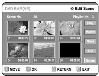 SAMSUNG DVD-R121 - Deleting a Scene - 2