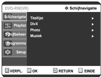 SAMSUNG DVD-R121 - Druk in de stopstand op de knop MENU. - 1