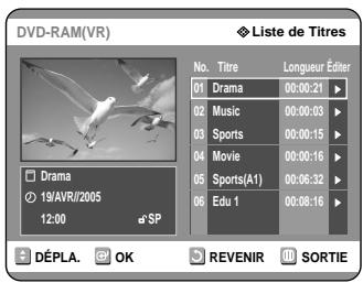 SAMSUNG DVD-R121 - Utilisation de la touche MENU - 1