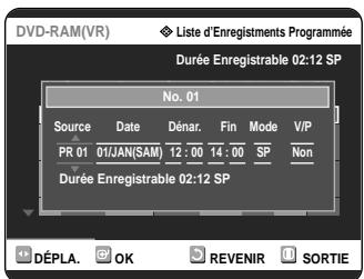 SAMSUNG DVD-R121 - Supprimer une minuterie standard - 4