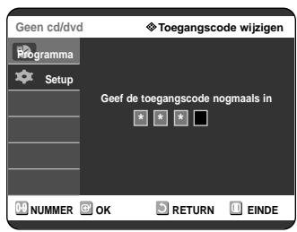 SAMSUNG DVD-R121 - Indien u uw toegangscode vergeet. - 5